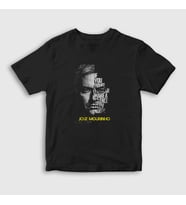Presmono Unisex Çocuk Siyah Silence Jose Mourinho T-Shirt 339762tt