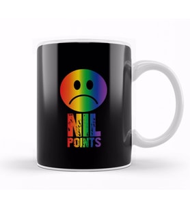 Nil Points Sad Face Kupa Bardak Porselen