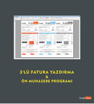 Onelee 3lü Fatura Yazdırma Programı Standart Kutu Lisans