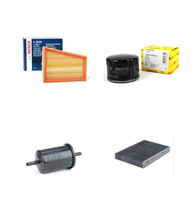 Bosch Filtre Bakım Seti Renault Clio II 1.6 Benzinli 1998-2004 107 Beygir Hava + Yağ F + Yakıt F. + Polen Sardes