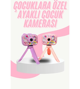 Çocuk Için Eğitici Video Kamera Ayaklı Mini Fotoğraf Makinesi