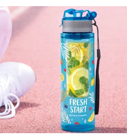 BK Gift Detoks Tasarımlı Süzgeç Hazneli Suluk 500 ml -1, BPA İçermeyen Detoks Matara