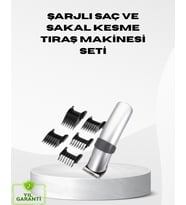 Kablosuz Profesyonel Tıraş Makinesi – Şarjlı, 60 Dakika Kullanım Süreli, Çelik Bıçaklı, Sessiz Motor