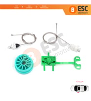 Fiat Punto MK2 188 188AX 1999-2005 3/5 Kapı 0046536312 İçin Ön Sol Kapı Cam Kriko Tamir Seti