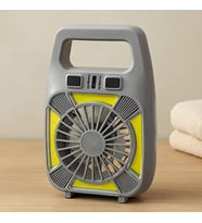 Lexroo USB Şarjlı 2in1 Mini Fan ve Fener 10W – 2 Kademe, Su Geçirmez, Taşınabilir