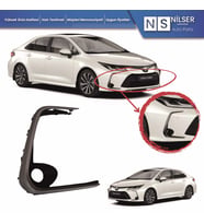 Toyota Markasına Uygun Corolla Sis Lamba Kapağı Sağ (Sisli-Açık Gri) 2019-2021