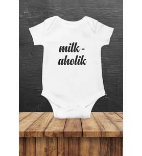 Milk aholik Özel Tasarım Bebek Zıbın Pamuklu Çıtçıtlı Body