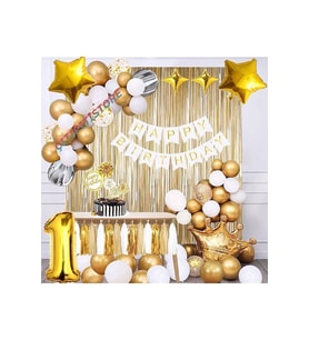 Çıtıpıtıstore Lüks Kral Taçlı 1 Yaş Doğum Günü Balon Set