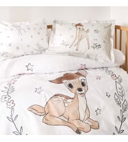 Bambi Sweet Lisanslı Karakter Baskılı%100 Pamuk Nevresim Takımı, Çok Renkli, Küçük Tek Kişilik (Nevresim: 100x150 cm/Çarşaf: 120x180 cm/Yastık Kılıfı: 35x45 cm)
