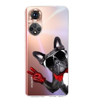 PrintiFy Huawei Honor 50 ile Uyumlu 1mm Slim Fit Köpek 2 050e Baskılı Şeffaf  Kılıf