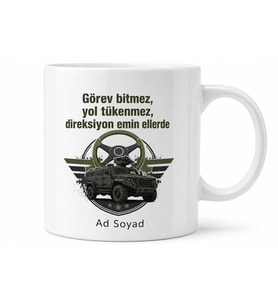 Özel Harekat Şoförüne Güvenli Sürüş Zırhlı Araç Operasyon Bölgesi Kupa Hediye