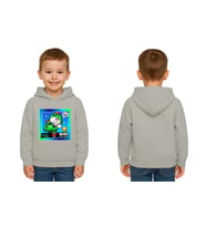 Unisex  Baskılı brawl stars Çocuk Swaetshirt Kapüşonlu 3 İplik Şardonlu (Gri)