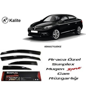 Renault Fluence Cam Rüzgarlığı Mugen Tip Sunplex