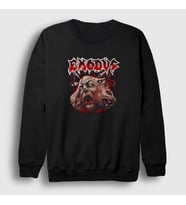 Presmono Unisex Siyah Edenfire Exodus Sweatshirt 146703tt