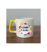 Kendin Tasarla Sarı Kulplu D Kupa