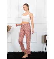 Akbeniz Kadın Pamuklu Alt Pijama 27460 (Somon)