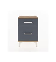 Arges Komodin 2 Çekmeceli 44x30x64 Çam-Antrasit