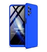 Microsonic Samsung Galaxy A32 4G Kılıf Double Dip 360 Protective Mavi