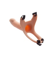 17 cm Oxford Belden Bağlamalı İçi Boş Protez Penis