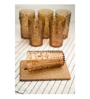 Akrilik Bal 6lı Uzun Bardak & Su Meşrubat Bardağı 750 ml ( Büyük Boy & Cam Değildir )