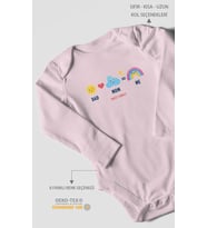 Dad mom me sweet family Uzun Kollu Çıtçıtlı Bebek Body