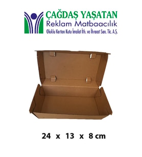 Naturel Kraft Hamburger ve Cips Ortak Kutusu 100 Adet -110