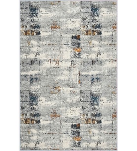 Eliana Home Baskılı, Yıkanabilir Kaymaz Taban Salon Halısı LNA1720 100x150 cm (Gri)