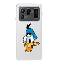 Xiaomi Mi 11 Ultra Uyumlu Kamera Korumalı Kapak Donald Duck Tasarımlı Şeffaf Silikon Kılıf