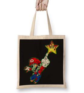Zombie Mario Atari Bez Çanta Uzun Saplı