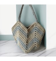 BYEhandmade El Yapımı Gri El Çantası