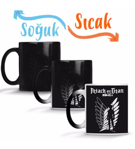 Attack On Titan Sihirli Kupa Bardak Porselen