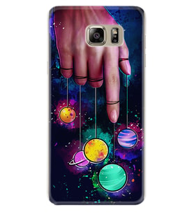 Samsung S7 Edge S20 Fe Plus Ultra S21 S22 Kılıf Desenli Silikon Finger planet 1740