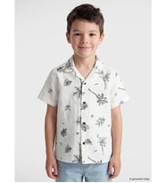 LCW Kids Ekru Erkek Çocuk Kısa Kollu Gömlek
