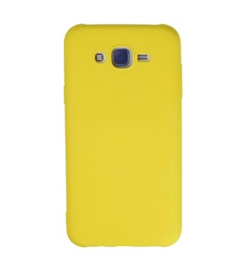Galaxy J7 Kılıf Nano İçi Kadife - Sarı