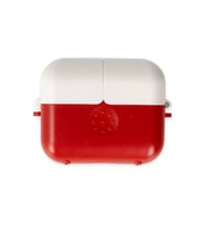 Newface Apple Airpods 3 (3.nesil) Basmalı Kılıf - Kırmızı-Beyaz
