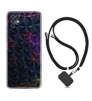 INFINIX Note 11 Pro Note 10 Hot 9 Play Kılıf Boyun Askılı Silikon Renkli Prizmalar 1783