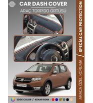 DACIA SANDERO STEPWAY (2010-2015) Torpido Örtüsü Ön Göğüs Koruma Tam Uyum Kaymaz Kolay Montaj