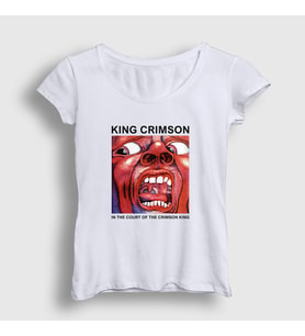 Presmono Kadın Beyaz In The Court Of The Crimson King T-Shirt 447751tt (Beyaz)