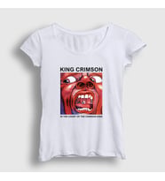 Presmono Kadın Beyaz In The Court Of The Crimson King T-Shirt 447751tt (Beyaz)
