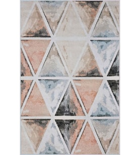 Eliana Home Baskılı, Yıkanabilir Kaymaz Taban Salon Halısı LNA1706 100x150 cm (Pembe)