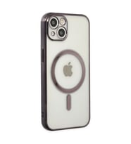 Apple İphone 14 Plus Kılıf Magneticsafe Lazer Silikon - Siyah