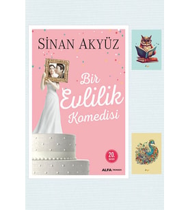 Bir Evlilik Komedisi - Sinan Akyüz - Alfa Yayıncılık - 9786051712536 - Not Defterli Seti (Renksiz)