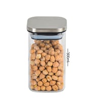 METAL KAPAKLI KARE ORTA KAVANOZ 300 ML