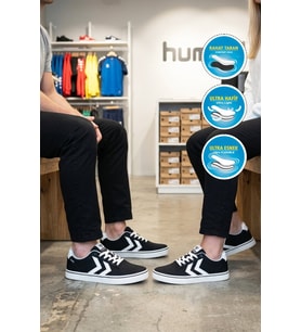 Hummel Siyah Bağcıklı Hafif Esnek Unisex Spor Ayakkabı 900873 Hml Wivo II