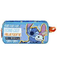 Stitch Desenli Mavi Kalem Kutusu
