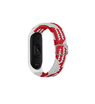 Xiaomi Mi Band 7 Kordon - Beyaz-kırmızı