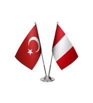 Peru İkili Masa Bayrağı