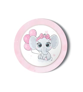 8li Karton Tabak Pembe Fil