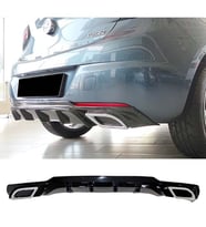 Opel Astra K Sport Difüzör Piona Black + Egzoz Ucu Kromlar 2015 2016 2017 2018 2019 2020 2021