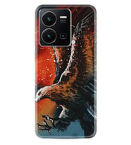 Vivo Y22 Kılıf Silikon Desen Özel Seri Kartal Uçarken 1718